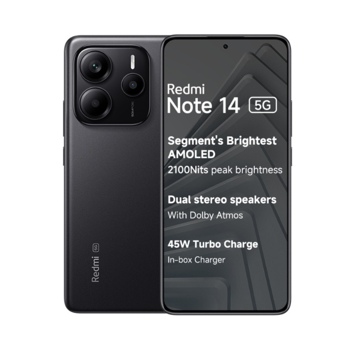 Xiaomi Redmi Note 14 5G 512GB/12GB RAM Midnight Black Dual Sim Global Version