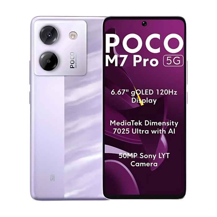 Poco M7 Pro 5G 256GB/12GB RAM Purple Dual Sim Global Version